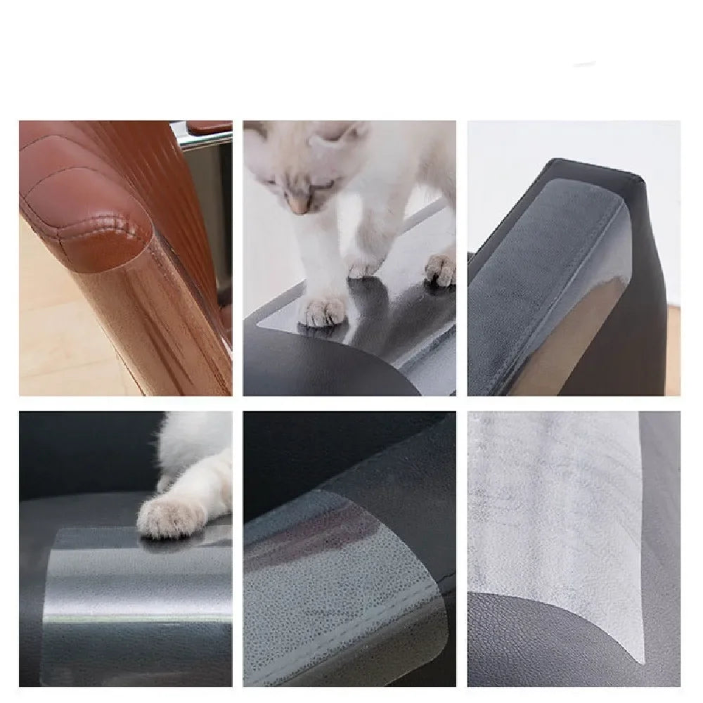 Cat Anti-Scratch Furniture Protector Tape - Clear Sofa & Couch Guard